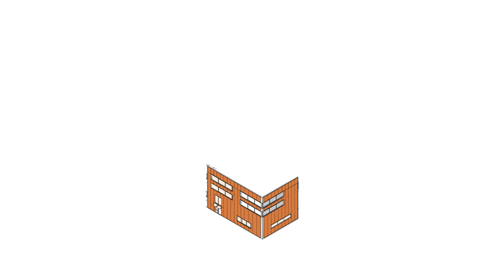 Gewerbe - Bürogebäude - Fassadenverkleidung