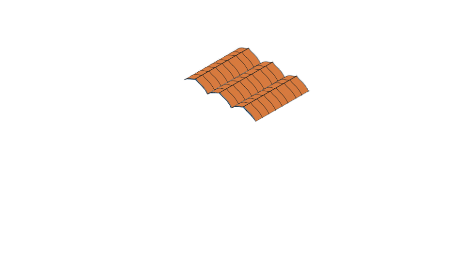 Gewerbe - Gewächshäuser - Gebogene Dachverglasung