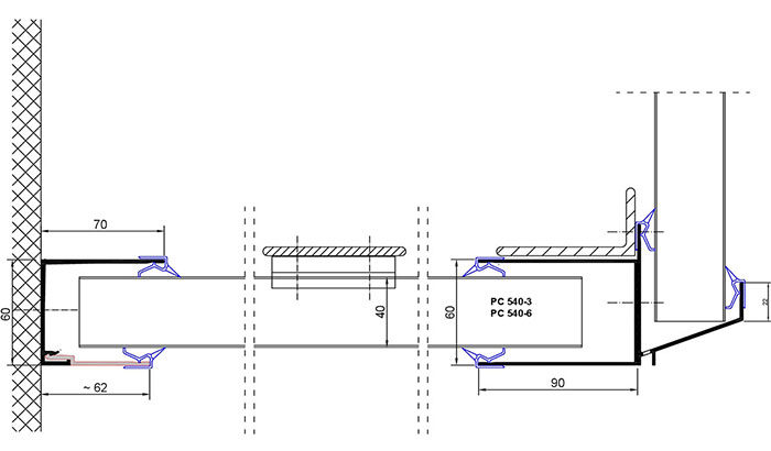 Aluminium Rahmenprofil VF 2-teilig