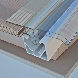 Detail Endprofil Dachverglasung