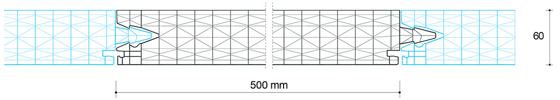 Arcoplus VT Fassade Technische Zeichnung