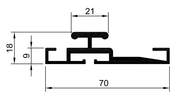 Aluminium Flachsoganker