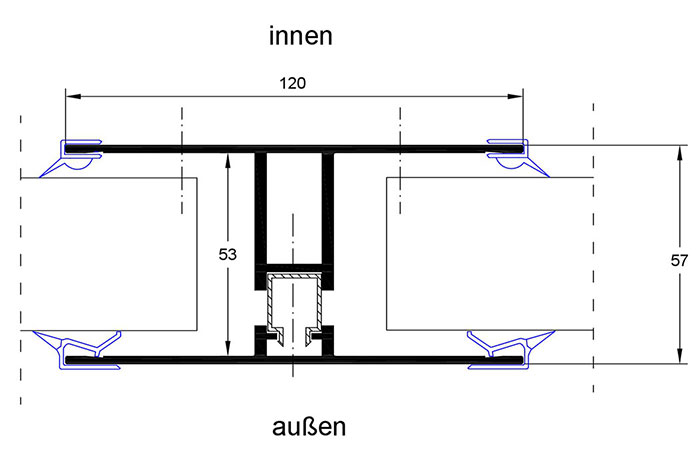 Aluminium H-Sprosse