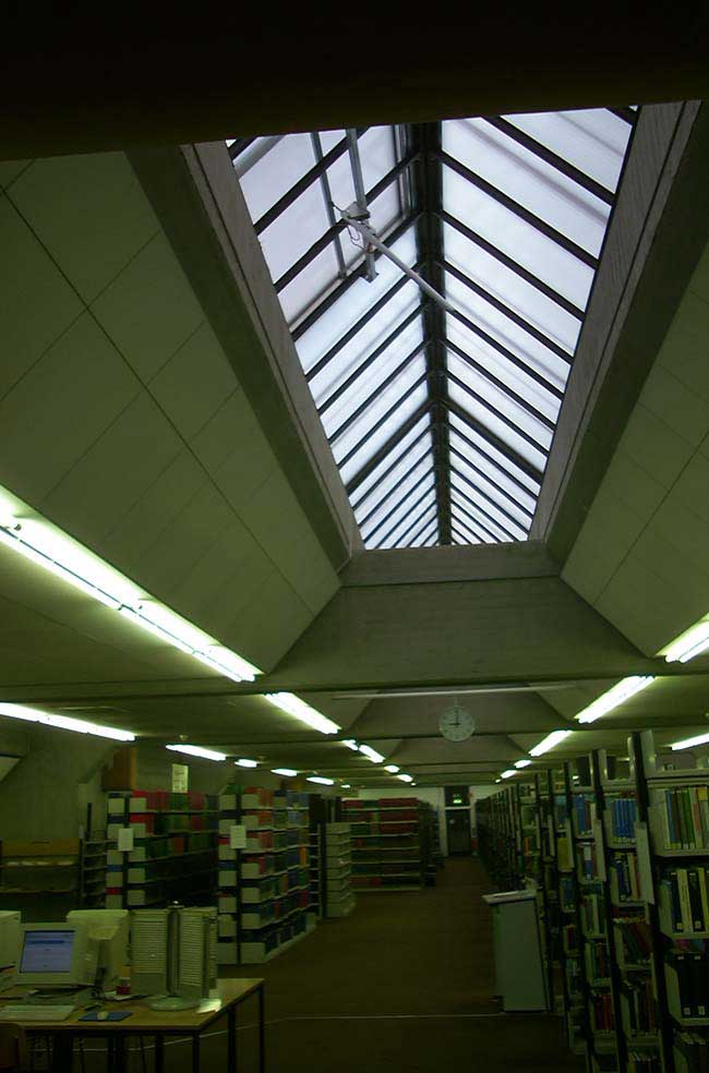 Düsseldorf Unibibliothek  / Dachverglasung - 